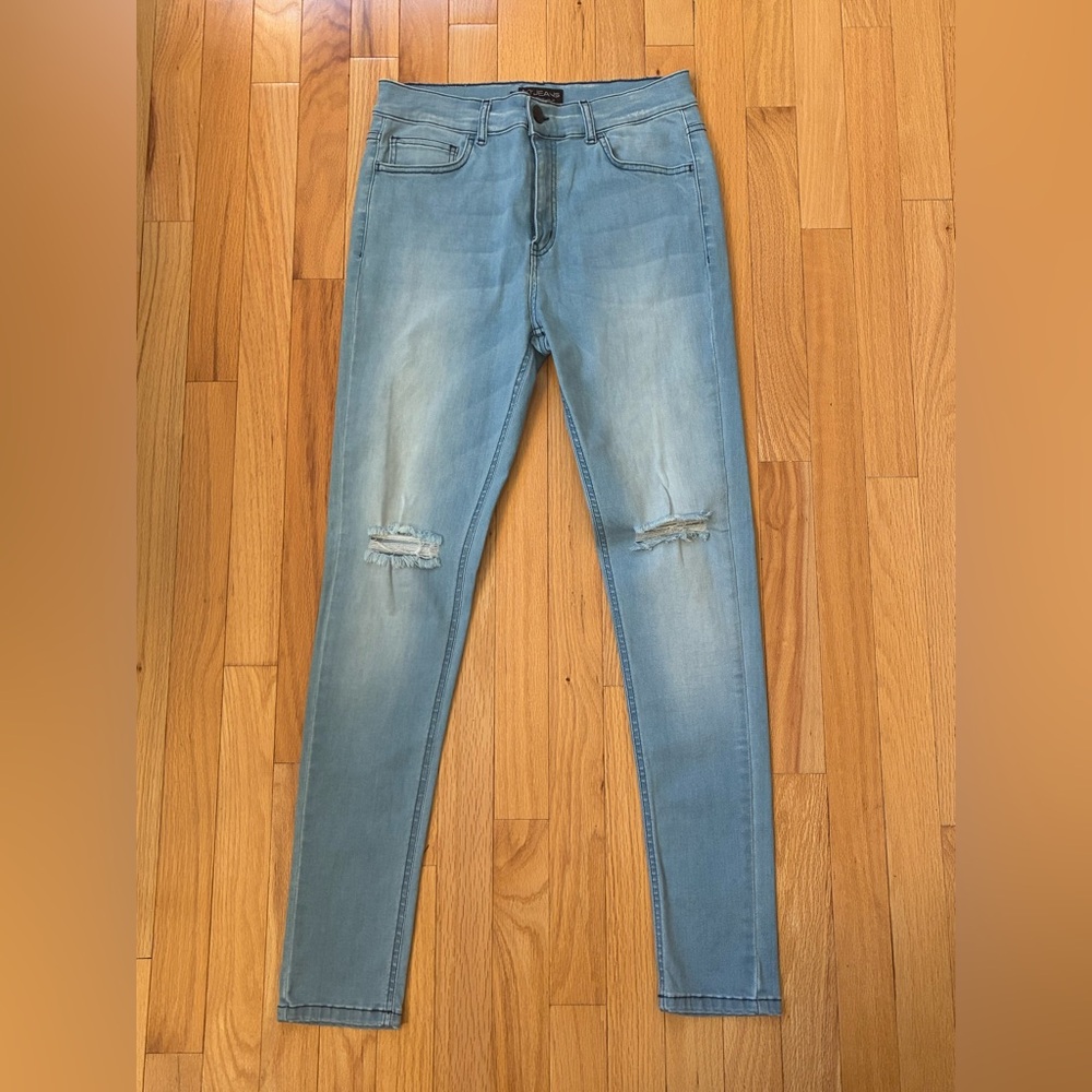 Fit Jeans Brand Denim Stretchy Jeans Athletic Fitness Gym Men’s Size L